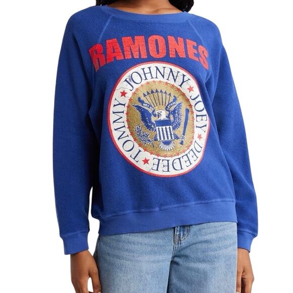 DAYDREAMER Ramones Gold Seal Reverse Raglan Size S New w/o Tag MSRP $145 - Picture 1 of 16
